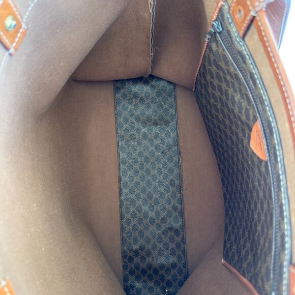 Celine Macadam Coated Canvas and Leather Tote - Picture 5 of 7